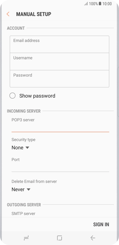 Press the drop down list below 