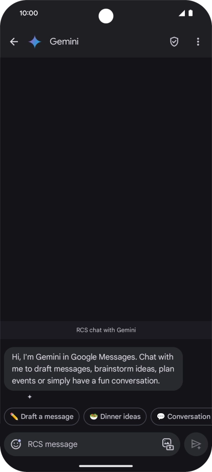 Press the text input field.