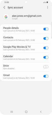 Press the Home key to return to the home screen.