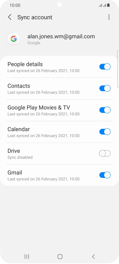Press the Home key to return to the home screen.