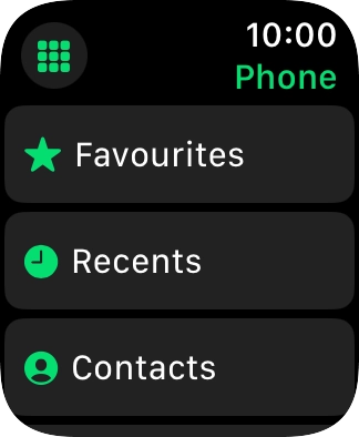 Press the keypad icon.