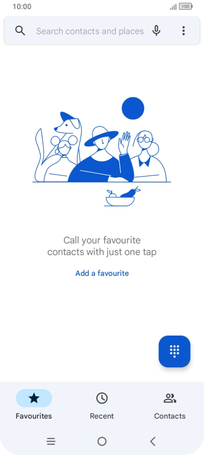 Press the menu icon.