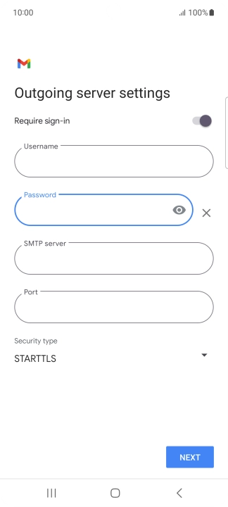 Press the field below 
