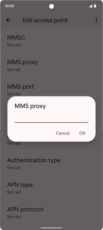 Key in 10.202.002.060 and press OK.