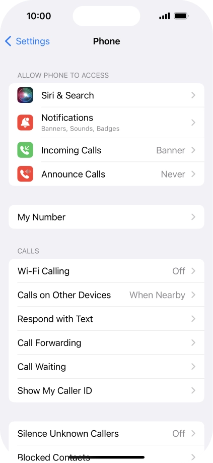 Press Wi-Fi Calling.