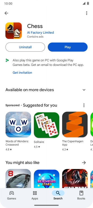 Slide your finger upwards starting from the bottom of the screen to return to the home screen.