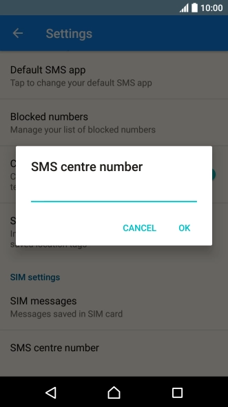 Key in +61415011501 and press OK.