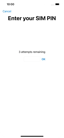 If your SIM is locked, key in your PIN and press OK.