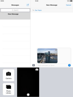 Press the text input field.