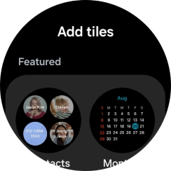 Press the required widget to add it.