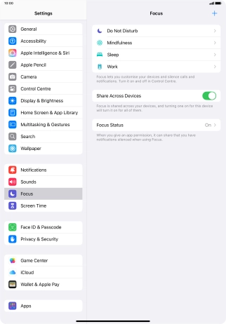 Press Do Not Disturb.