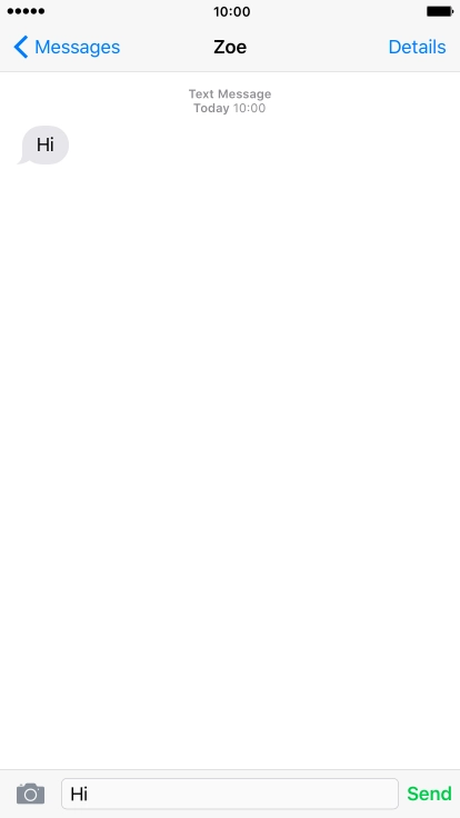 Press the Home key to return to the home screen.