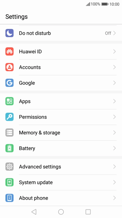 Press System update.