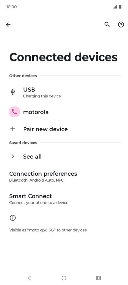 Press the Home key to return to the home screen.