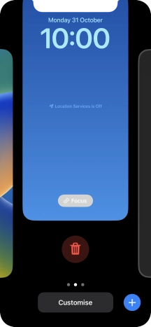 Press the delete icon.