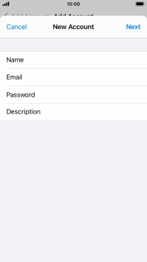 Press Description and key in the required name.