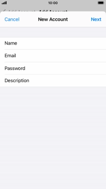 Press Description and key in the required name.