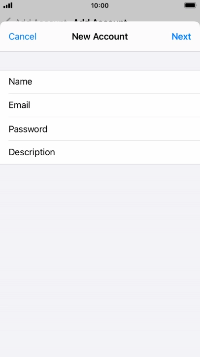 Press Description and key in the required name.