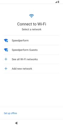 Press the required Wi-Fi network.