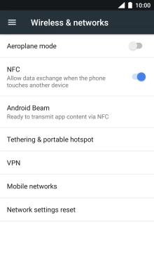 Press Mobile networks.