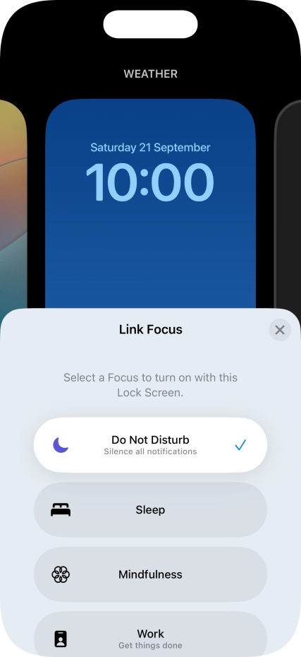 Press the close icon.