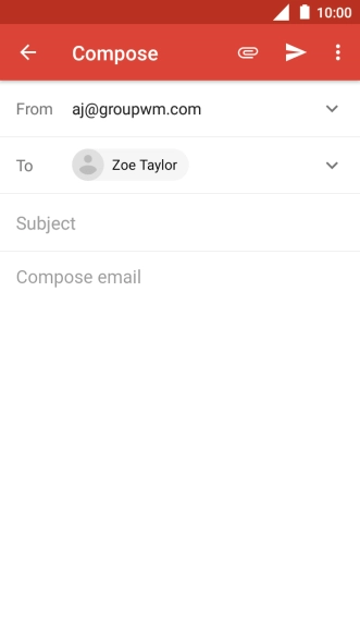 Press Subject and key in the required subject.