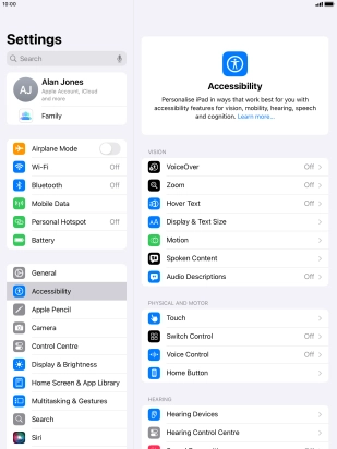 Press the required category below 