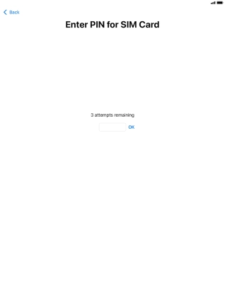 If your SIM is locked, key in your PIN and press OK.