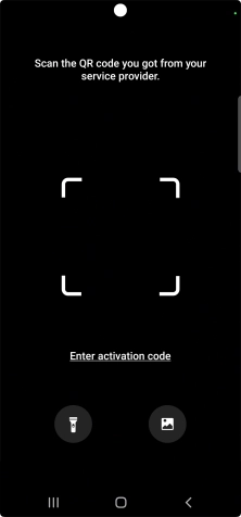 Place the QR code you've received inside the phone camera frame to scan the code.