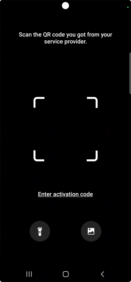 Place the QR code you've received inside the phone camera frame to scan the code.