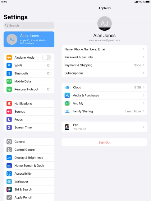 Press the Home key to return to the home screen.