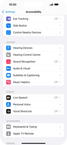 Press the required category below 