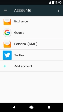 Press the required account.