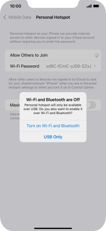 If Wi-Fi is turned off, press Turn on Wi-Fi and Bluetooth.