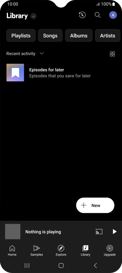 Press the drop down list.