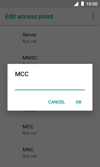 Key in 505 and press OK.