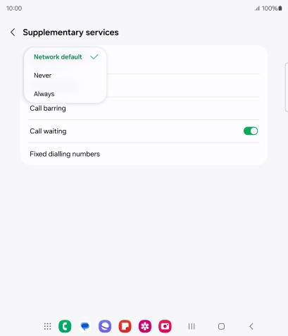 Press Always to turn on caller identification.