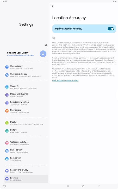 If you press the indicator next to 