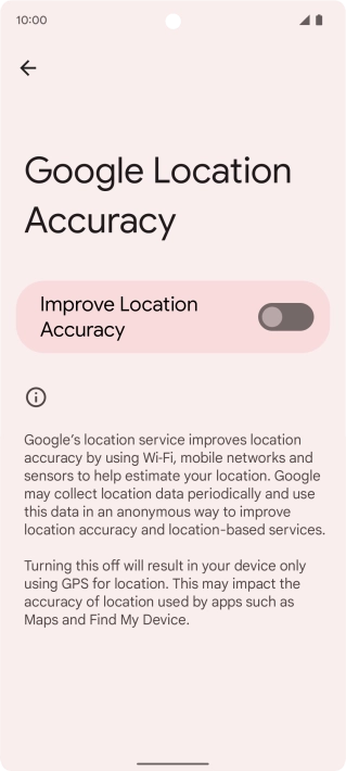 If you press the indicator next to 