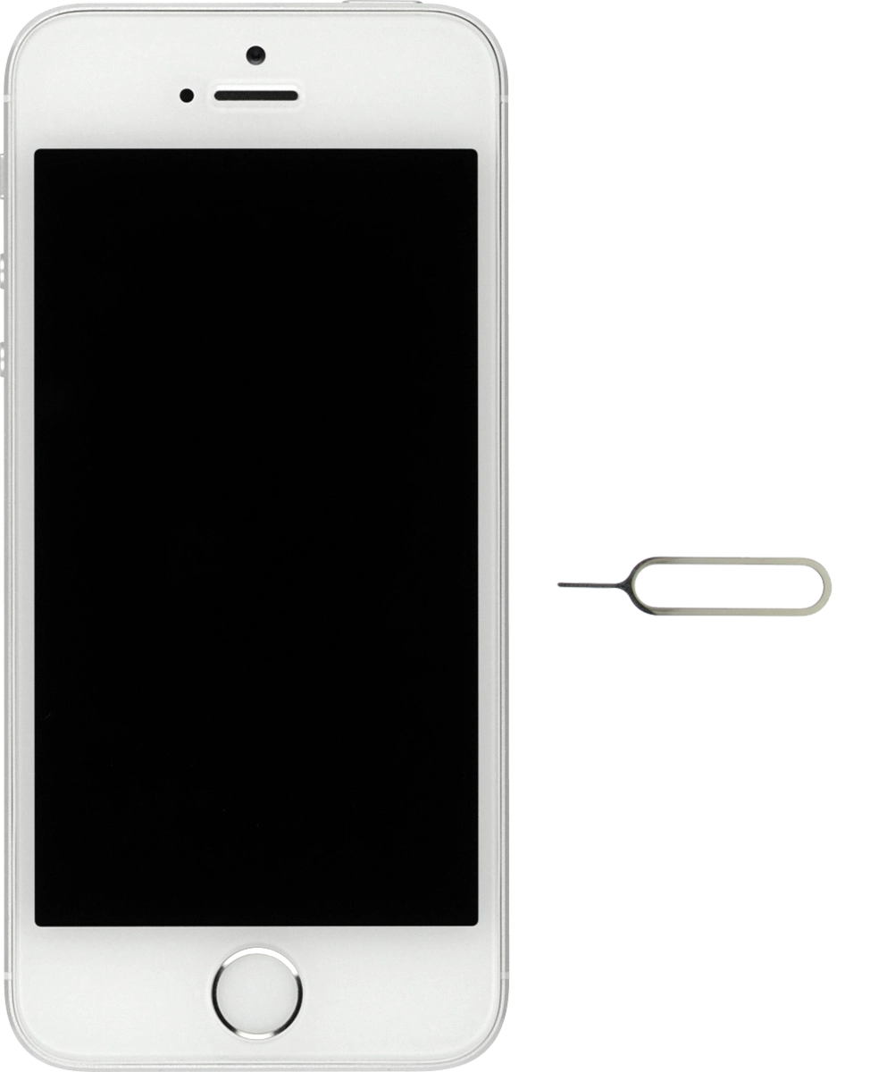 Find the opener for the SIM holder.