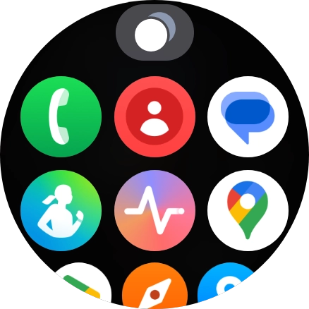 Press the Google Maps icon.