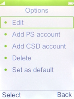 Select Add PS account.