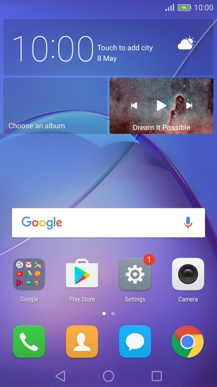 When the battery charging icon is displayed, the battery is charging.