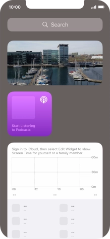Press and hold the required Widget Stack.