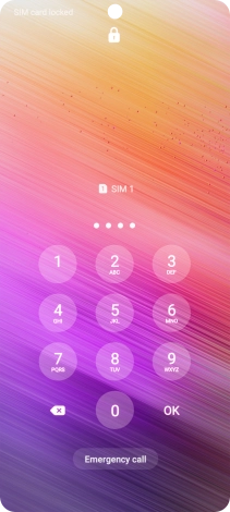 If you're asked to key in your PIN, do so and press OK.
