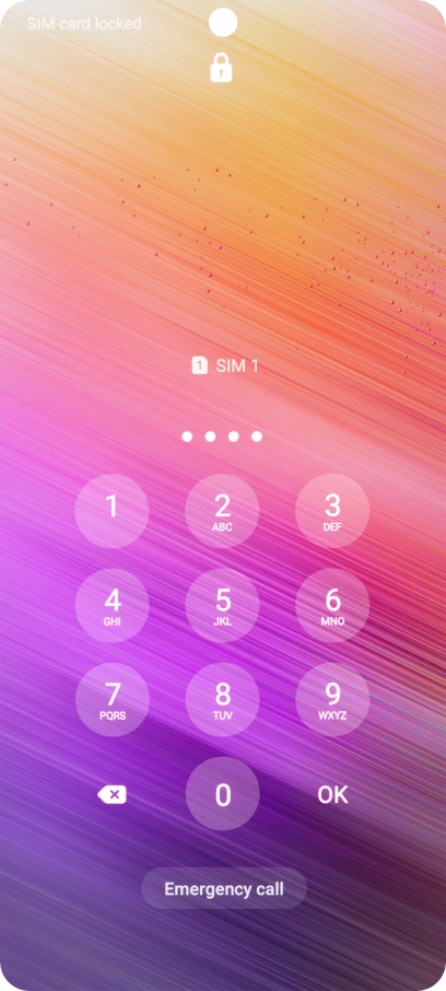 If you're asked to key in your PIN, do so and press OK.