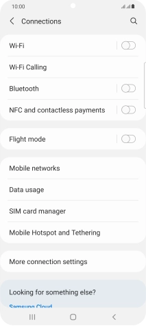 Press Mobile networks.