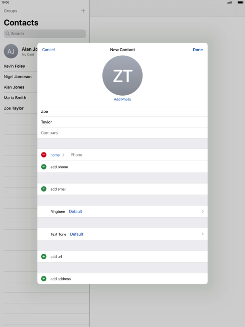 Press Phone and key in the required phone number.