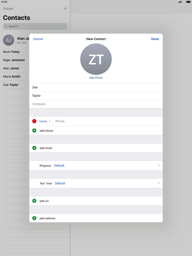 Press Phone and key in the required phone number.