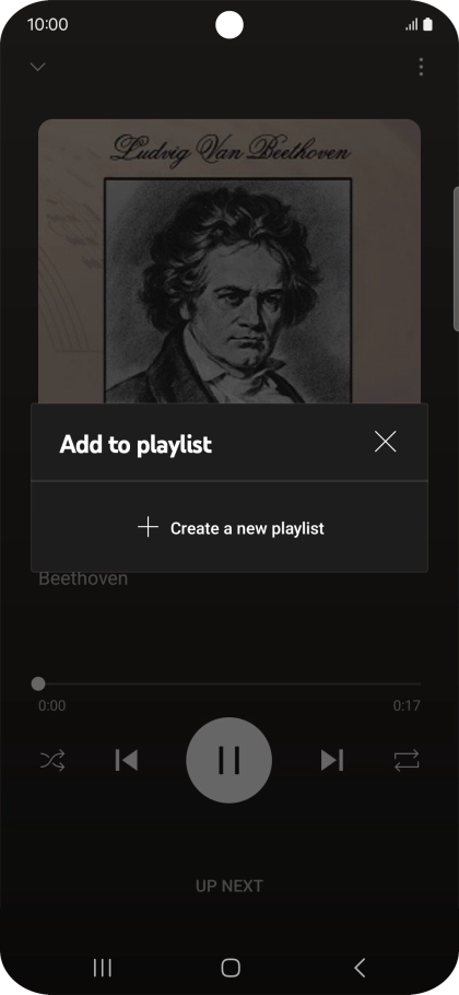 Press Create a new playlist.